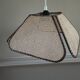 Vintage rattan blade pendant light