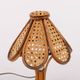 Lampe de table italienne en osier et rotin, années 1980