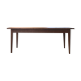 Farm table in raw wood