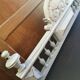 Fronton patina shabby chic gustavian ancient 73.5 cm