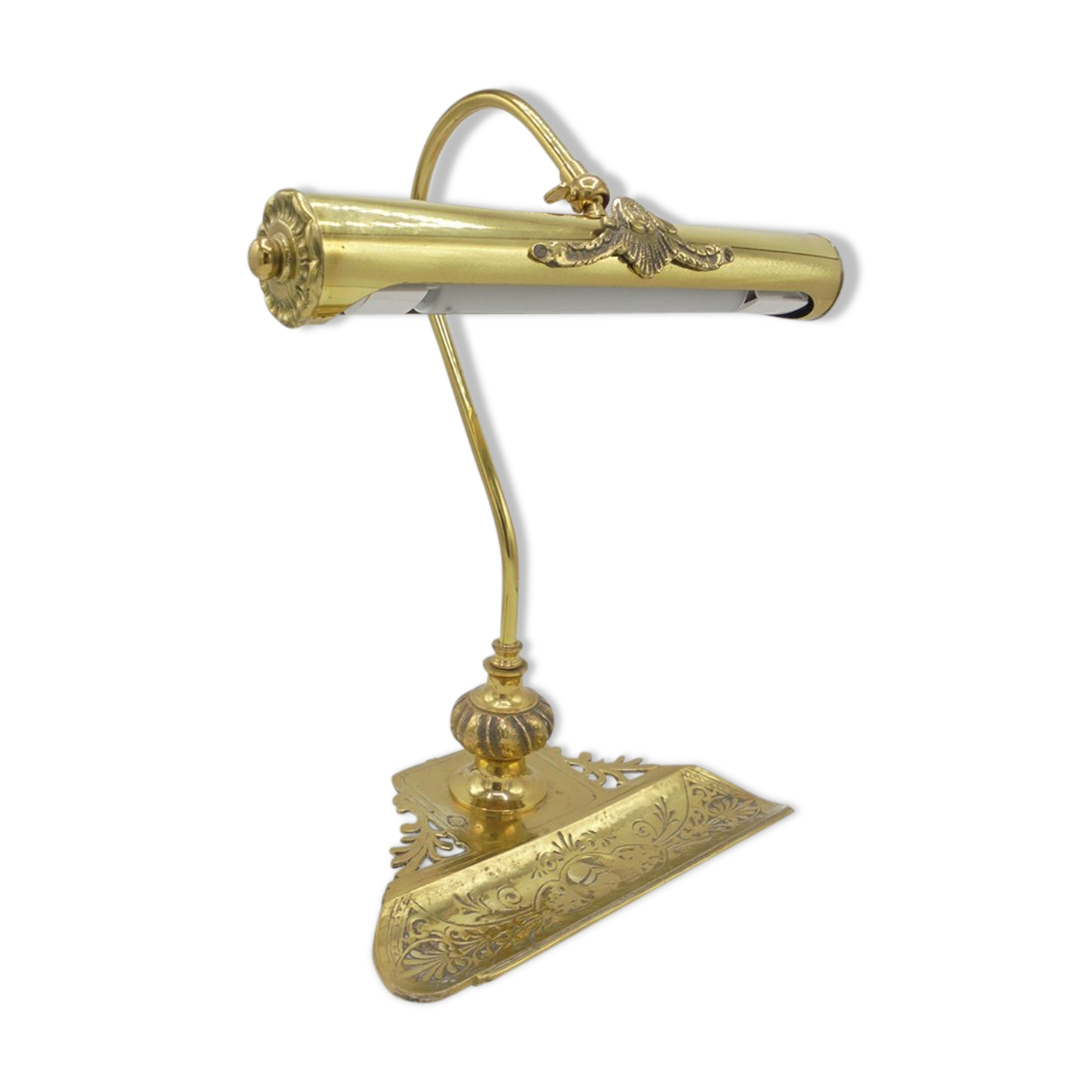 Brass desk lamp