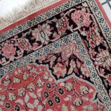 Tapis Tabriz Vintage Fait Main en Laine du Cachemire – 78 x 129 cm
