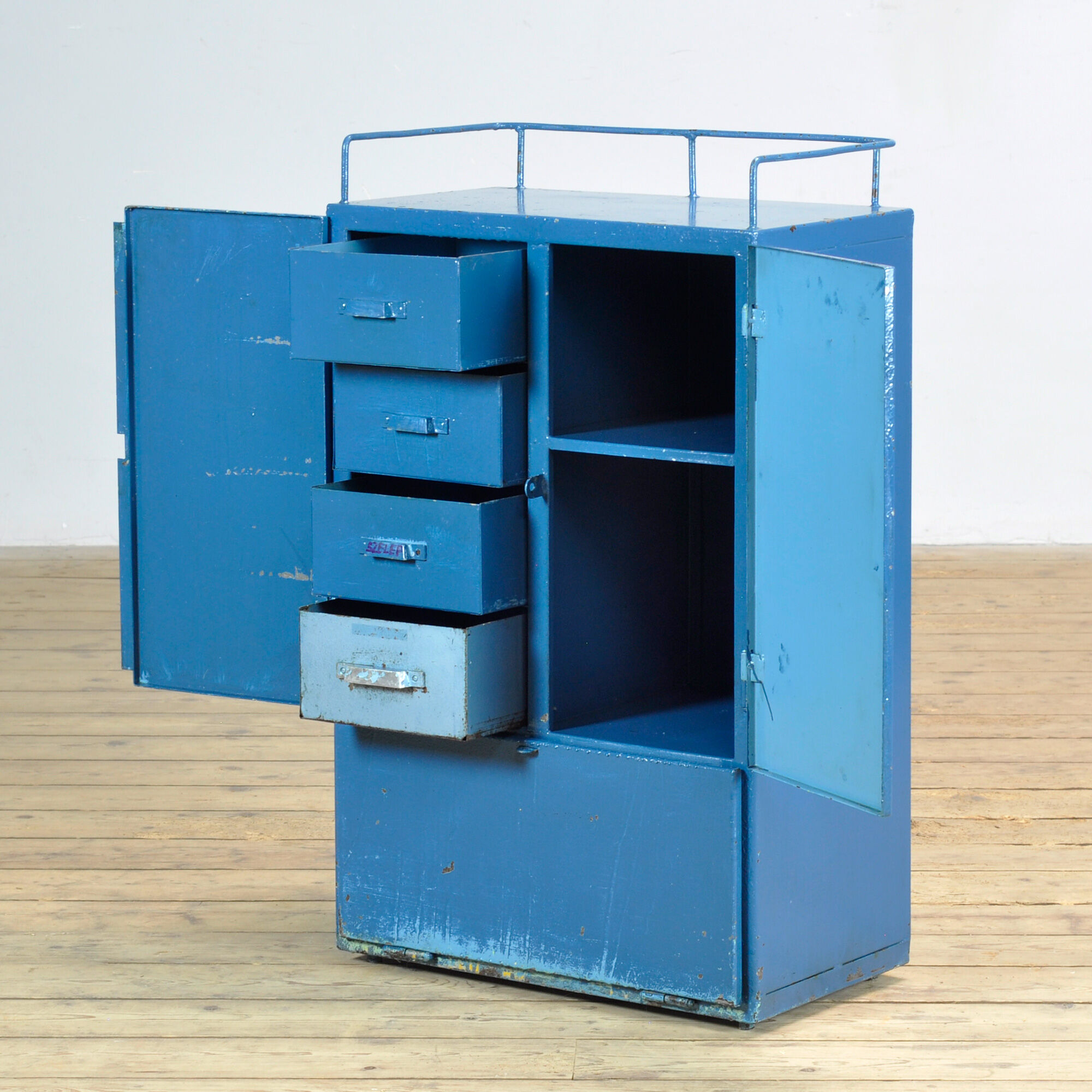 Industrial four-drawer cabinet from the 1970s