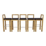 5x Bar Stool in Massive Wood by Göhring