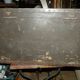 Beautiful cabinetmaker's trunk in wood and metal from the 1900s. With 3 storage compartments