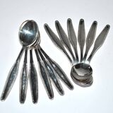 Set of 12 silver-plated mocha coffee spoons Longchamps Strasbourg