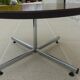 VINTAGE round coffee table in metal and wood