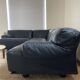Modular Flandra sofa in leather by Vico Magistretti for Cassina, Italy, 1970s.
