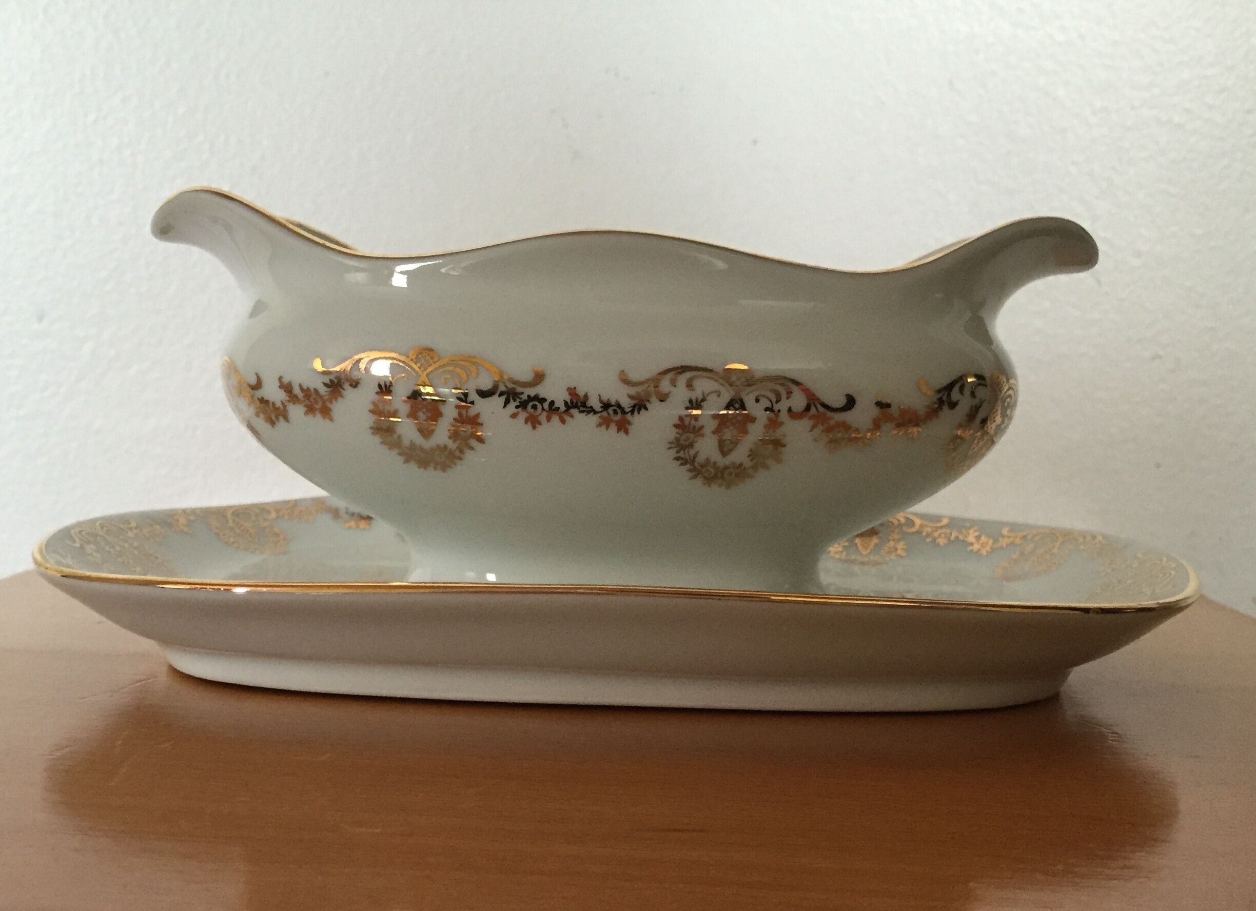 Limoges porcelain saucière