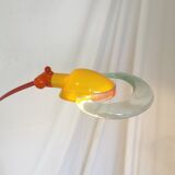 Multicolored articulated floor lamp, postmodern, 1980