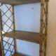 Pair of wall shelves in rattan
