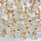 Brass and crystal chandelier, Sciolari design by Palwa, Germany, 1970s.