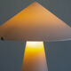 Mushroom table lamp, SCE France, 1980s