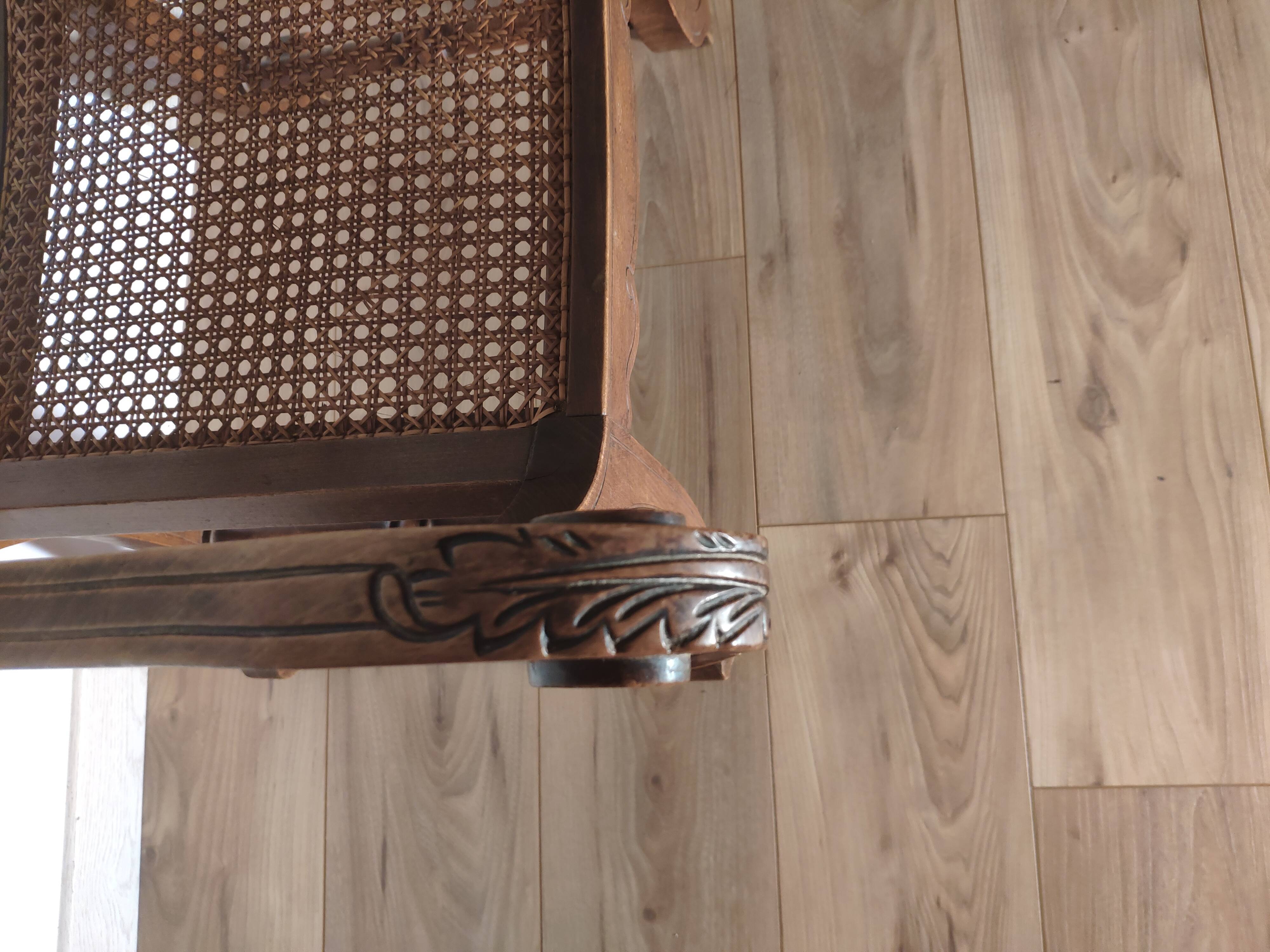 19th century Dagobert canne chair