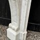 Regency style fireplace in white Carrara marble, circa 1880