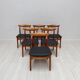Chaises de salle à manger en teck danois des années 1960 modèle 112 par Erik Wørts pour Vamo Sønderborg – ensemble de 6