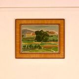 Sunset landscape by Arnold Axelsson