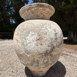 Ancient terracotta pottery jar from the 19th century