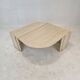 Italian travertine coffee table, 1980's