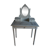 Coiffeuse patine blanche