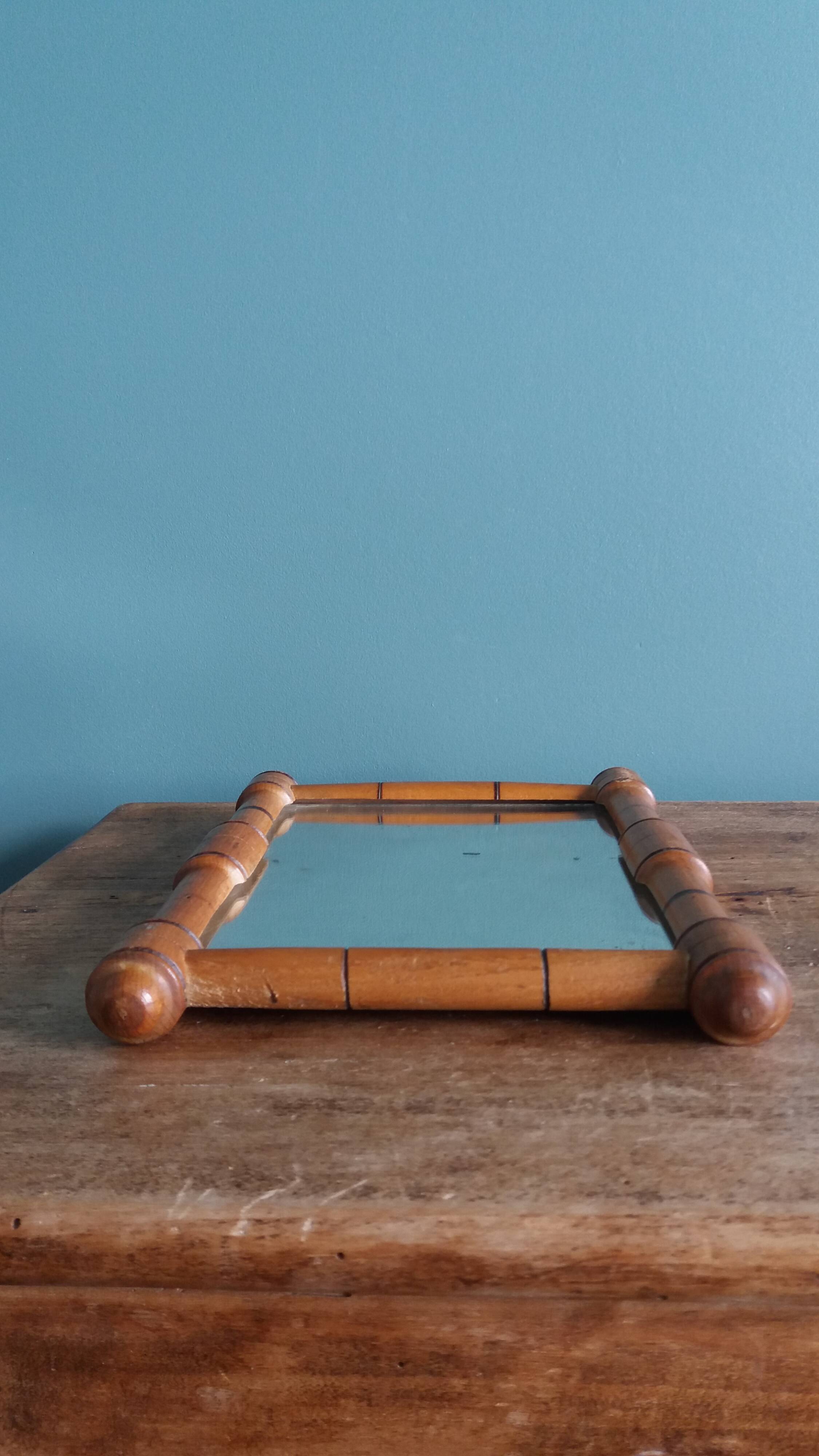 Wooden framed mirrors