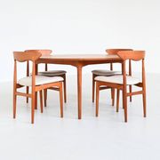 France & Son round dining table in teak Cado Denmark 1960