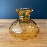 Amber glass pendant light