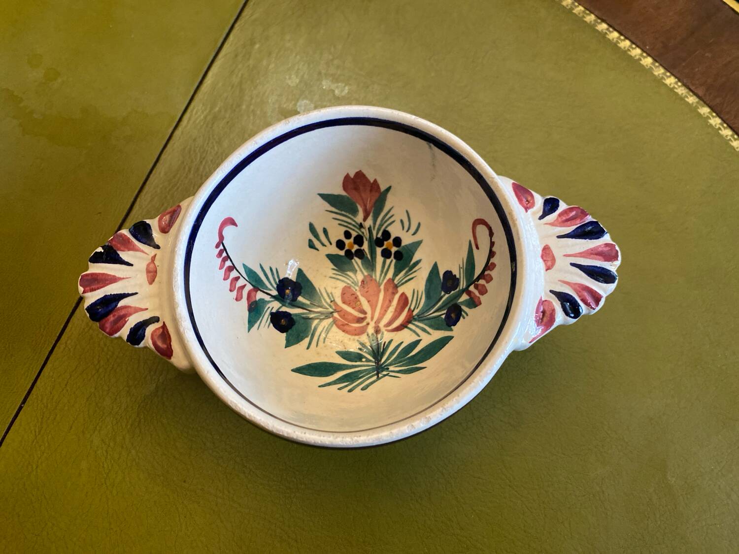 Antique Breton ear bowl