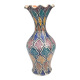Moroccan ceramic vase from Safi - Traditional polychrome decoration