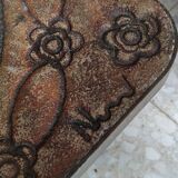 Table basse vintage pierre de lave