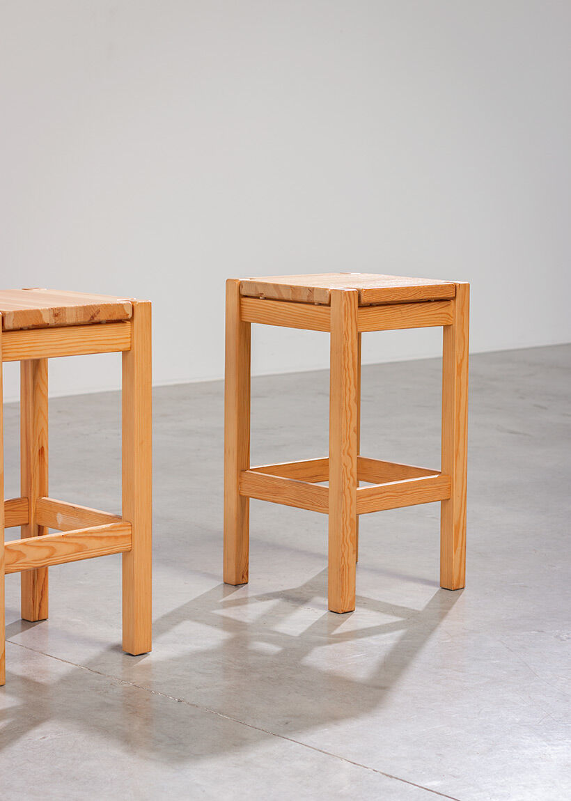 Pair of stools Ilmari Tapiovaara Laukaan Puu 1960