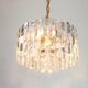 Superb brass and crystal glass light fixture Palazzo, Kalmar, Austria, 1970.