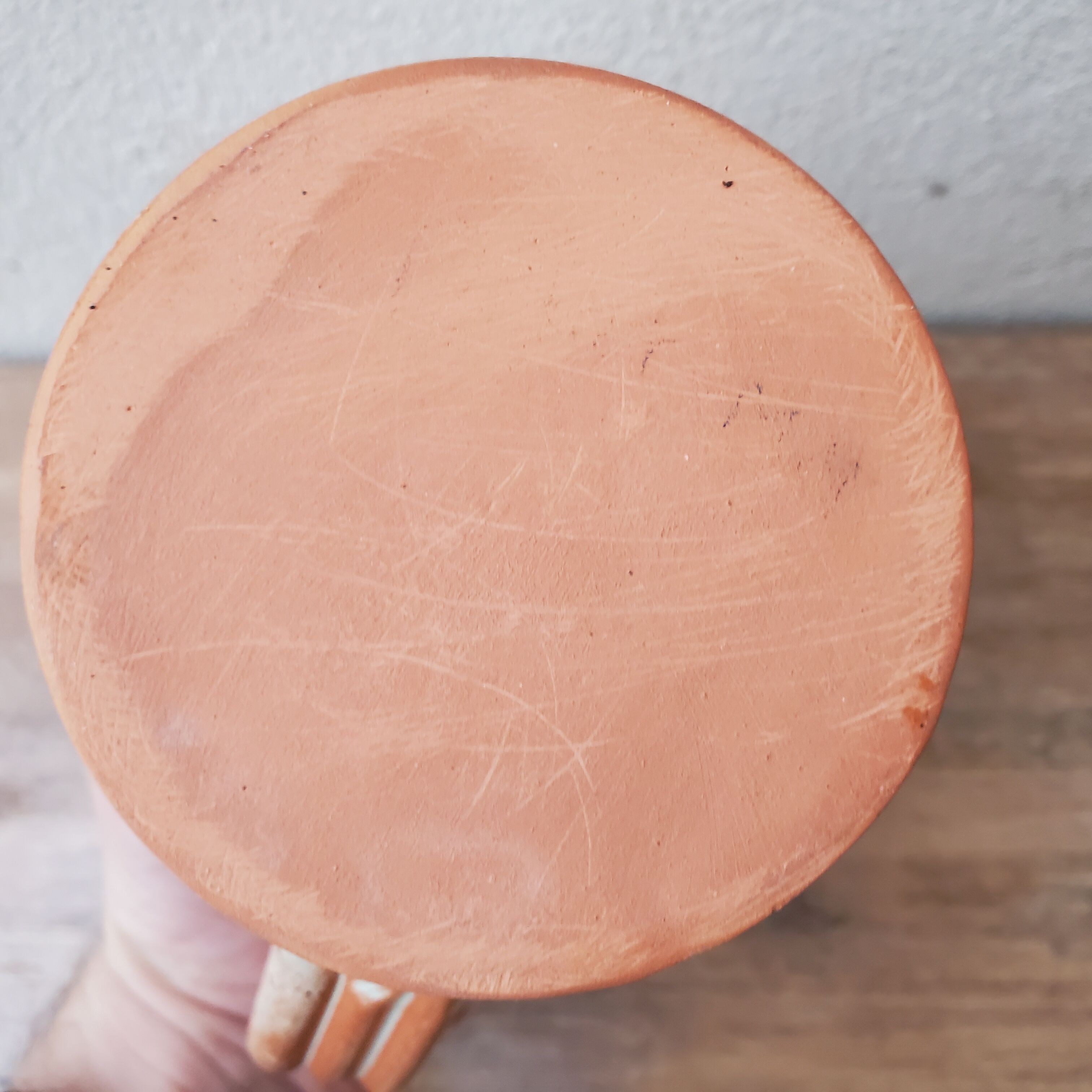 Pitcher owl terracotta vase