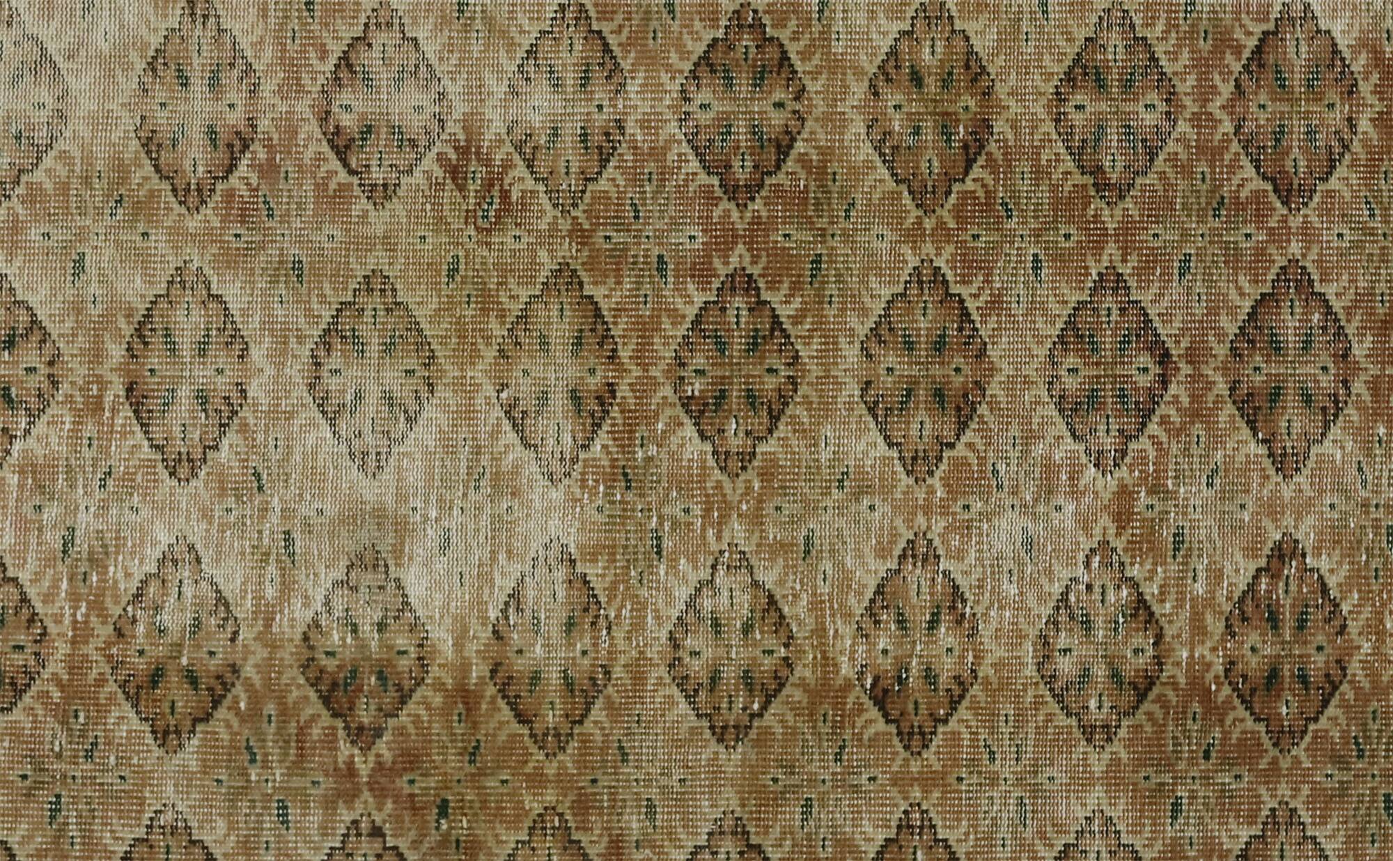 Turkish Anatolian Handmade Vintage Rug 252 cm x 140 cm