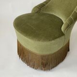 Vintage green bedroom chair