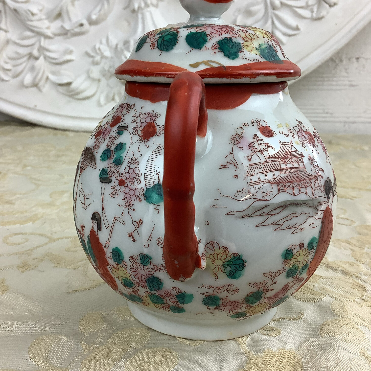 Antique Japanese sugar bowl