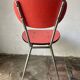 Red formica chairs