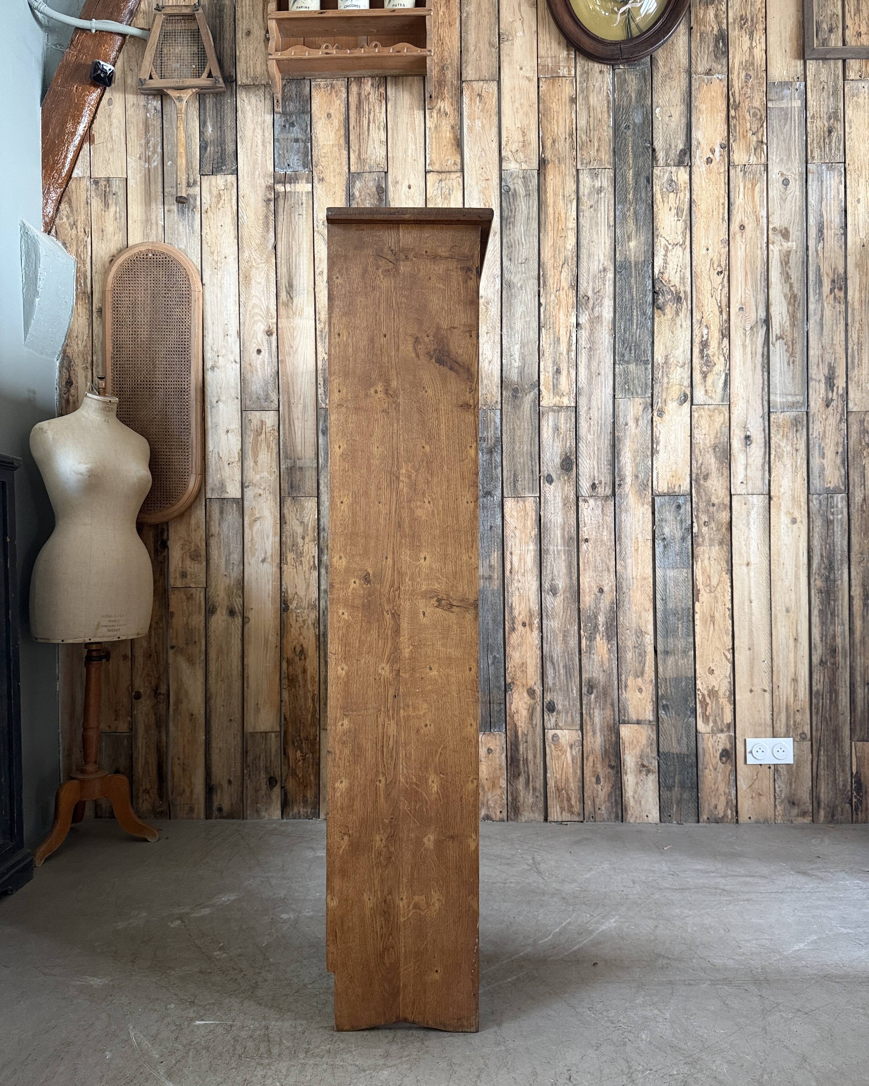 Large workshop sorting cabinet made of solid oak