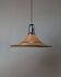 Large Vintage Basket Lamp with Chrome Top and Natural Wicker Shade – Space Age 1970s Italian Pendant Light