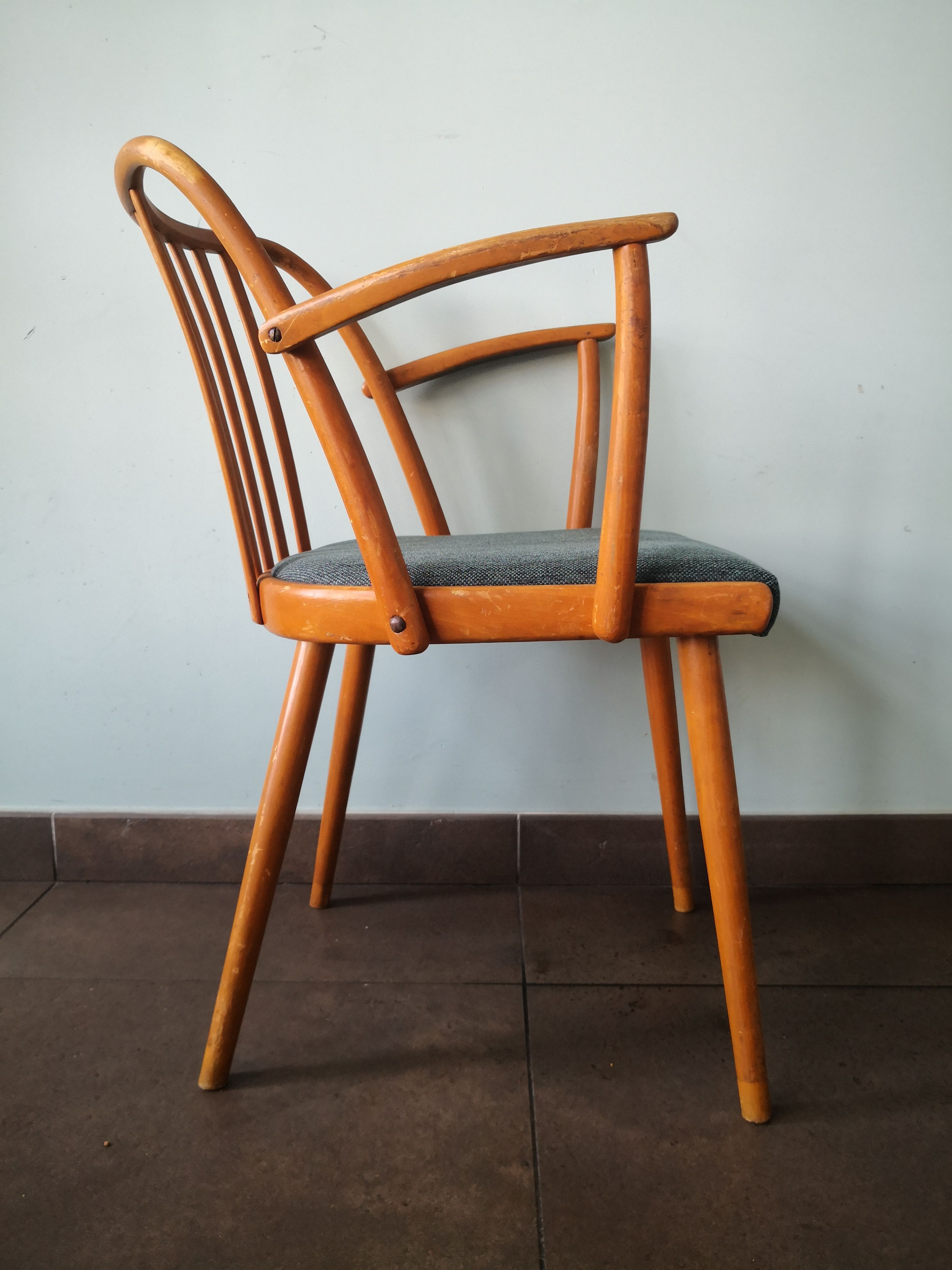 Pair of Scandinavian style armchairs, Antonin Suman, for TON, Czech Meal, 70s