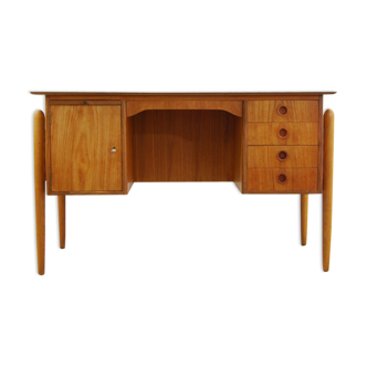 Vintage Pine Veneer Desk, 1960s