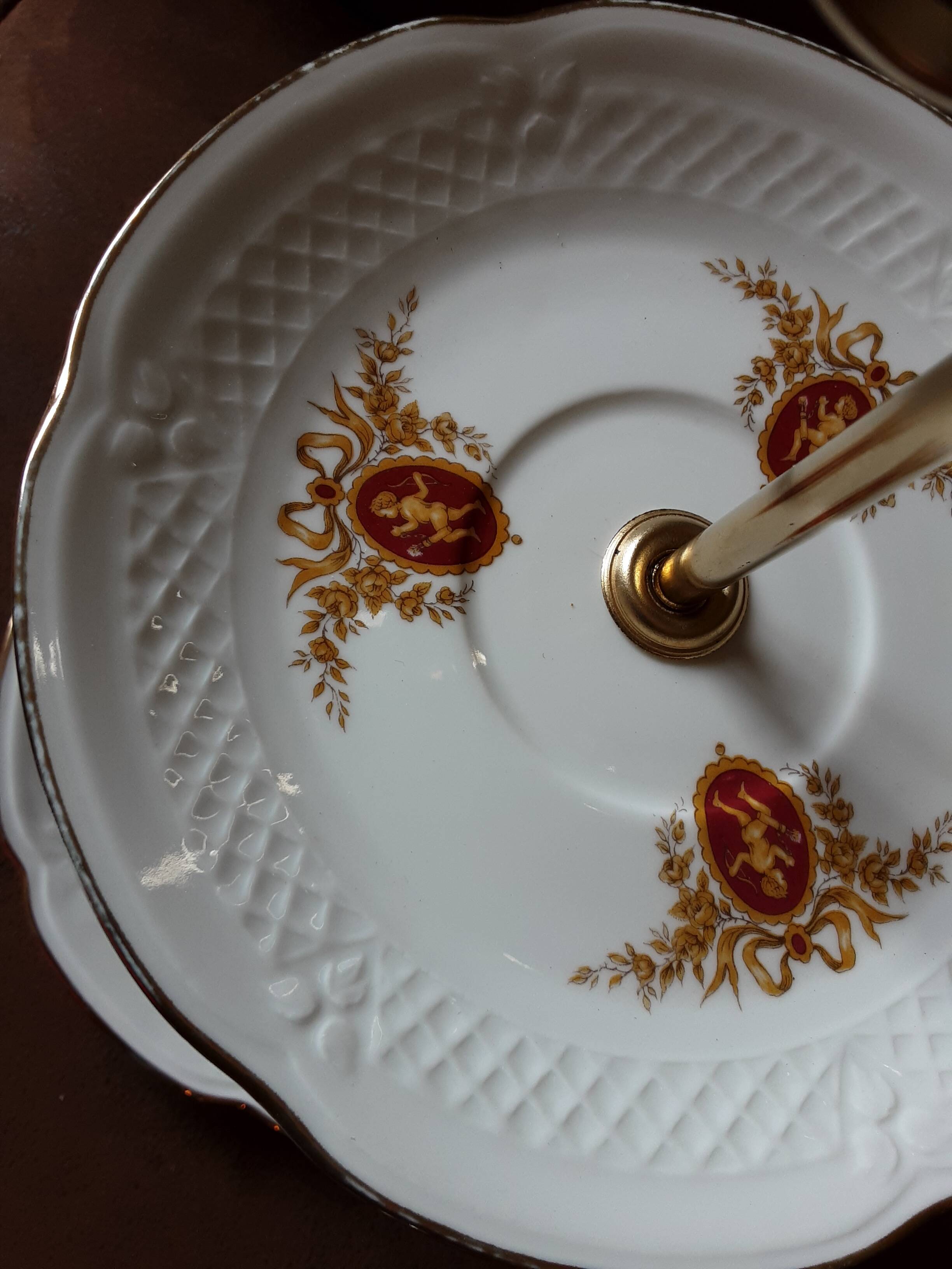 Paris porcelain 3-tier tray