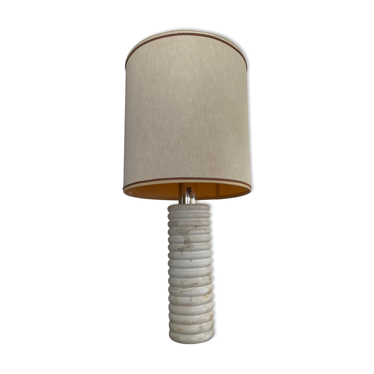 Travertine lamp from the 70s