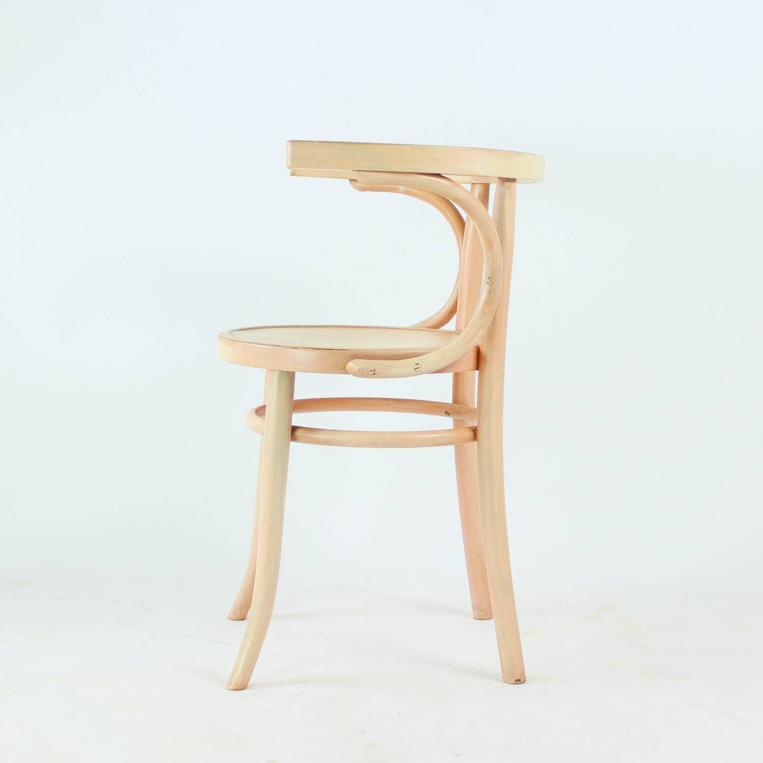 Vintage Bistro Chair in Pink, Czechoslovakia 1950s