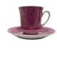 Vintage Polish cup and saucer from Ćmielów pottery, 1970s, set of 2