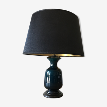 Lampe céramique bleu