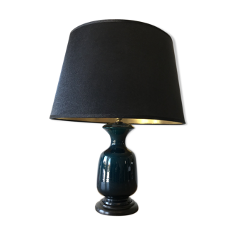 Lampe céramique bleu