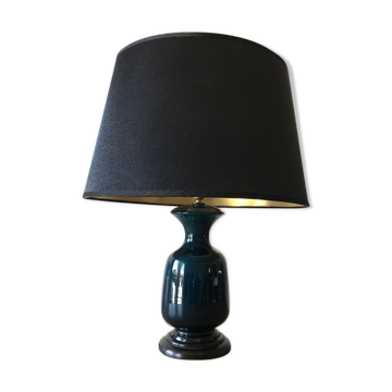 Blue ceramic lamp