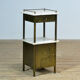 Brass bedside table, circa 1900