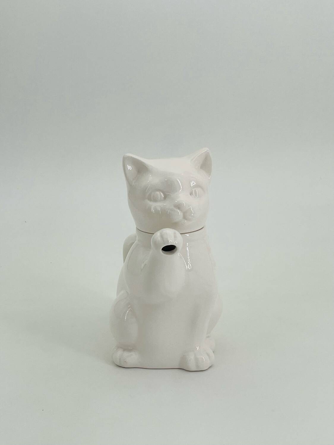 Théière chat en porcelaine année 70
